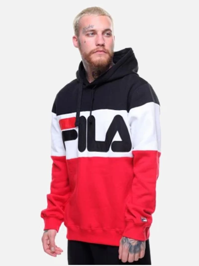 TRAYTON HOODY-BLK/CRED/WHT