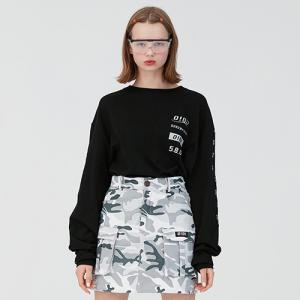 TAPING LONG SLEEVE T-SHIRTS-BLACK