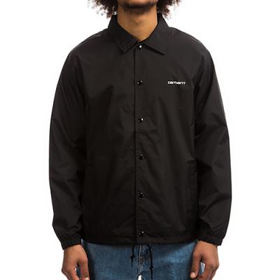 (I026317) CARHARTT SCRIPT COACH JACKET-BLACK/WAX