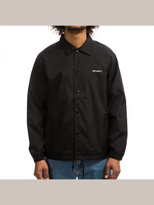 (I026317) CARHARTT SCRIPT COACH JACKET-BLACK/WAX