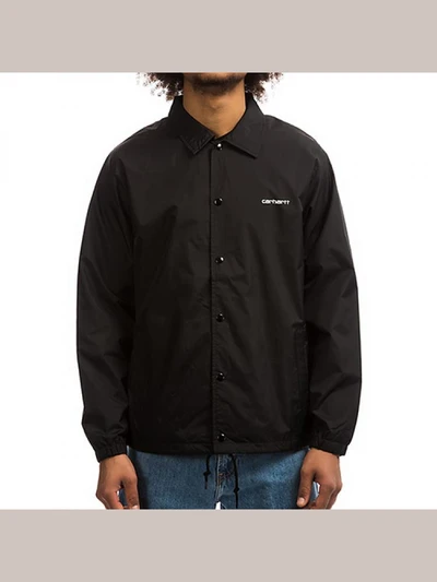 (I026317) CARHARTT SCRIPT COACH JACKET-BLACK/WAX
