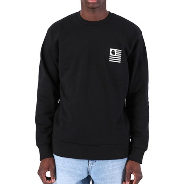 (I026347) STATE PATCH SWEATSHIRT-BLACK