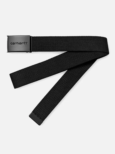 (I020451) CLIP BELT TONAL-BLACK