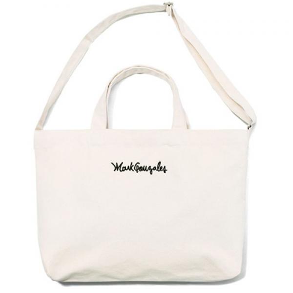 (BG01) M/G SIGN LOGO 2WAY BAG WHITE
