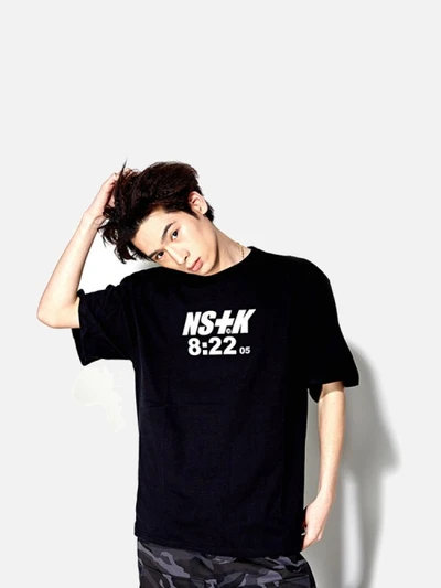 NSTK 822 SPLIT TEE BLACK