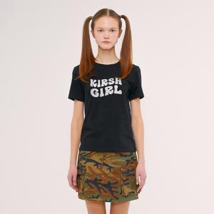 KIRSH GIRL GLITTER TEE IS [BLACK]