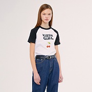 KIRSH GIRL RAGLAN TEE IS [WHITE]