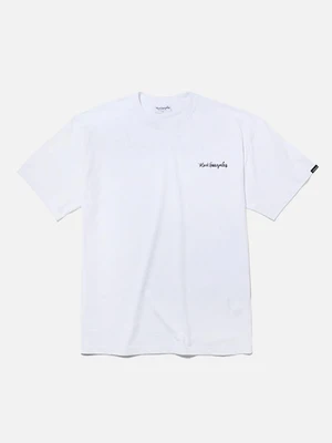 (ST02) M/G SMALL SIGN LOGO T-SHIRTS -WHITE