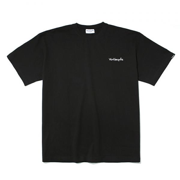 (ST01) M/G SMALL SIGN LOGO T-SHIRTS -BLACK