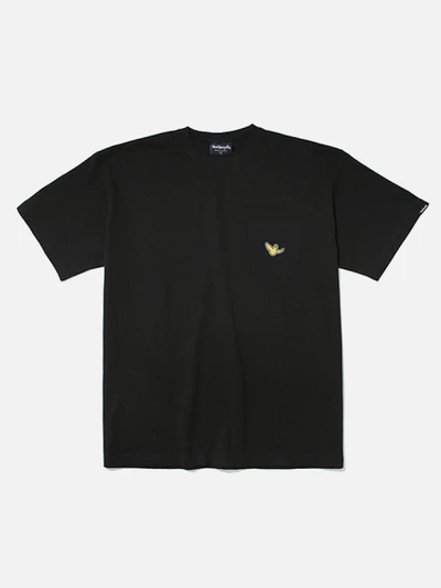 (ST04) ANGEL POCKET T-SHIRTS-BLACK