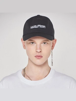 BASIC LOGO HAT-BLACK