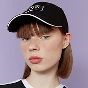 LOGO PATCH BALL CAP-BLACK