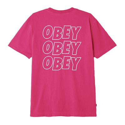 (166721489) OBEY JUMBLE LO - FI TEE-DUSTY PINK