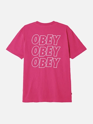 (166721489) OBEY JUMBLE LO - FI TEE-DUSTY PINK
