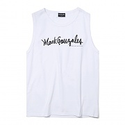 (SL01) M/G SLEEVELESS TOP-WHITE