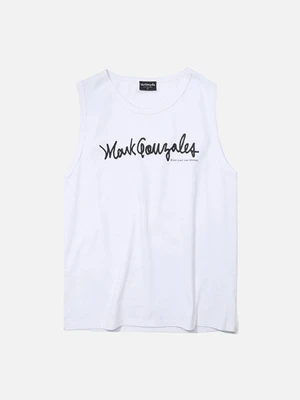 (SL01) M/G SLEEVELESS TOP-WHITE
