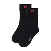 CHERRY WAVE SOCKS IH [BLACK]