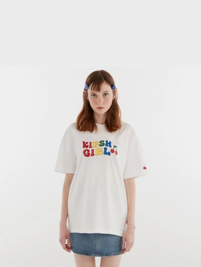 KIRSH GIRL RAINBOW T-SHIRT IH [WHITE]