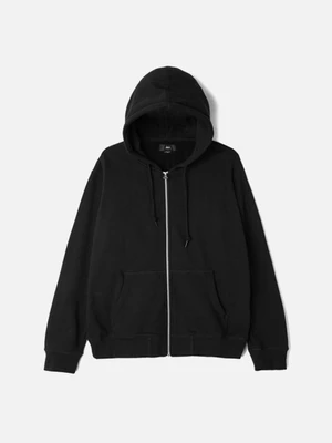 (111620024)EIGHTY NINE ICON ZIP HOOD-BLK