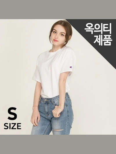 (T0223) 클래식 반팔티 WHITE (뒷면 원단불량)