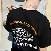 CAR SLOGAN T-SHIRTS_BLACK