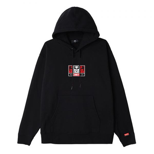 (112842252) 3페이스 30주년 후드티 BLK