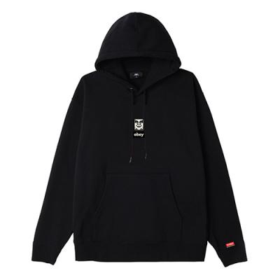 (112842253) 아이콘 페이스 30주년 후드티 BLK