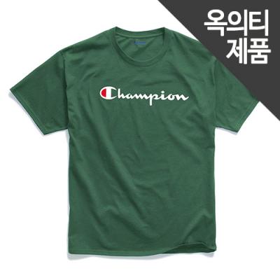 (GT23H) 스크립트 그래픽 반팔티 DARK GREEN
