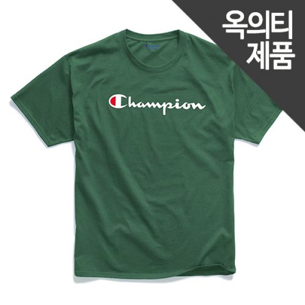 (GT23H) 스크립트 그래픽 반팔티 DARK GREEN