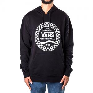 CHECKERED SIDE STRIPE FRONT PO-BLACK
