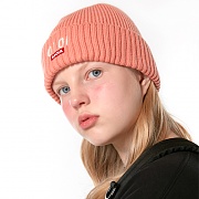 LOGO POINT BEANIE_pink