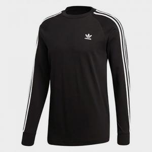 (DV1560) 3-STRIPES LS TEE-BLACK