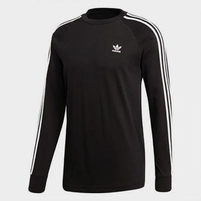 (DV1560) 3-STRIPES LS TEE-BLACK