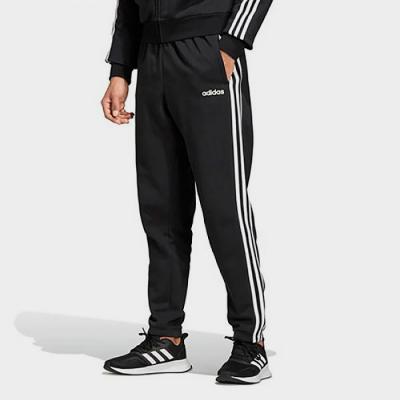 (DQ3093) ESSENTIALS 3-STRIPES TAPERED PANTS-BLACK