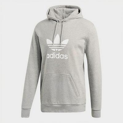 (DT7963) TREFOIL HOODIE-GREY