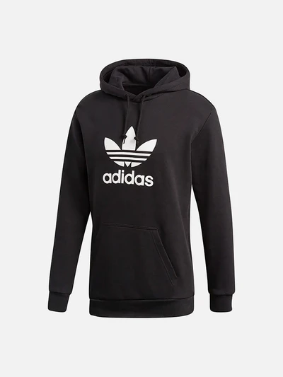 (DT7964) TREFOIL HOODIE-BLACK