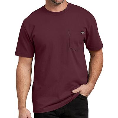 (WS450 BY) HEAVYWEIGHT TEE-BURGUNDY
