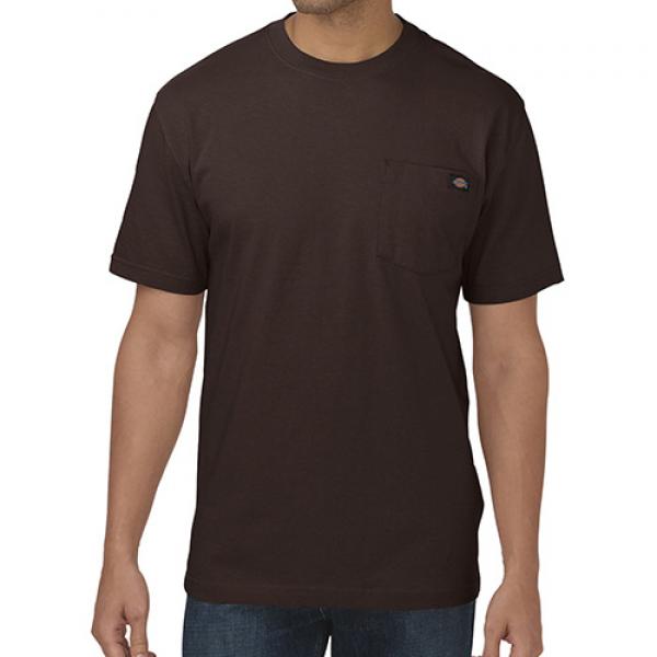(WS450 CB) HEAVYWEIGHT TEE-CHOCOLATE BROWN