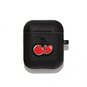 CHERRY AIRPODS CASE IA [BLACK]