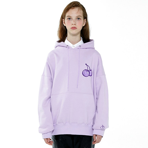 CHERRY TONE ON TONE HOODIE IA [LIGHT VIOLET]