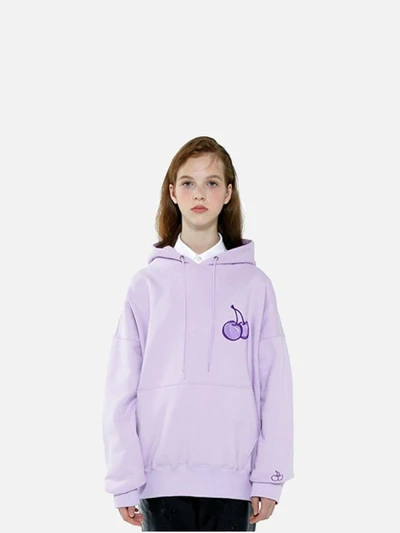 CHERRY TONE ON TONE HOODIE IA [LIGHT VIOLET]
