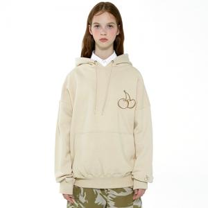 CHERRY TONE ON TONE HOODIE IA [LIGHT BEIGE]