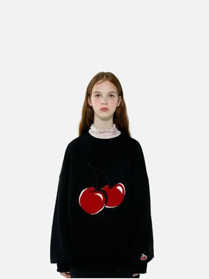 BIG CHERRY SWEATSHIRT IA [BLACK]