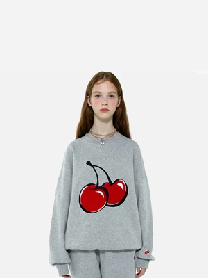 BIG CHERRY SWEATSHIRT IA [MELANGE GRAY]