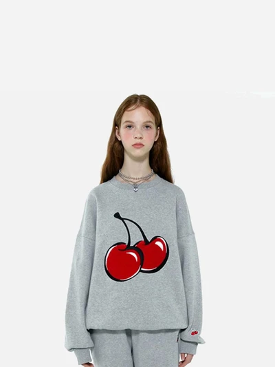 BIG CHERRY SWEATSHIRT IA [MELANGE GRAY]