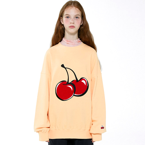 BIG CHERRY SWEATSHIRT IA [LIGHT ORANGE]