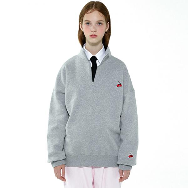 SMALL CHERRY SWEATSHIRT IA [MELANGE GRAY]