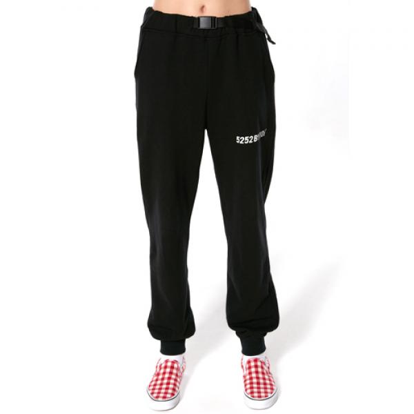 STRAP TRAINING PANTS_black