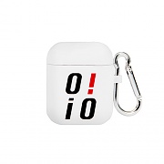 BIG LOGO AIRPODS CASE_white