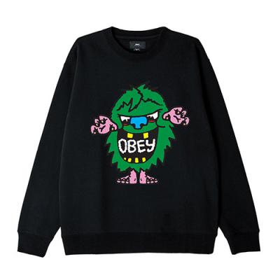 (112862087)OBEY CREECH CREW-BLK